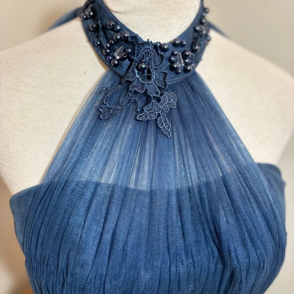 Gorgeous Jeweled Evening Gown Dress - Picture 3 of 16